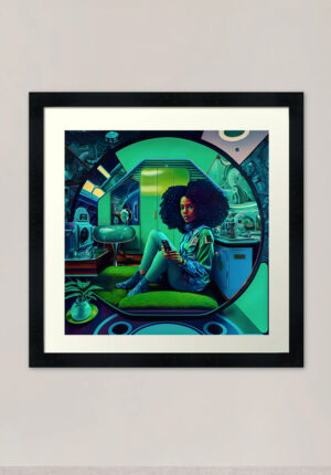 16 x 16 Framed Green Room 1 Sicasso